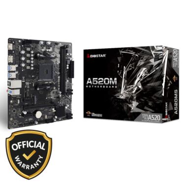 BIOSTAR A520MS AMD A520 Chipset Motherboard