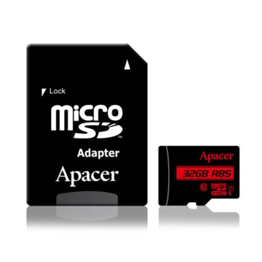 Apacer 32GB Micro SD Class 10 Memory Card with Adapter (R85)