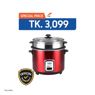 Kiam 2.8 liter SS+Non-Stick Double Pot Rice Cooker (SFB-5704)