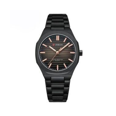 Curren 8456 Luxury Stainless Steel Men’s Watch – Black