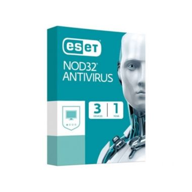ESET NOD32 Antivirus 3 User for 1 Year (2021 Edition)