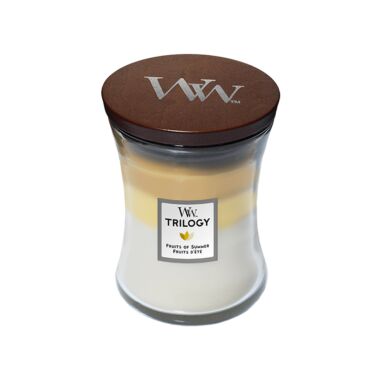 WoodWick Fruits of Summer Trilogy Medium Jar Scented Candle