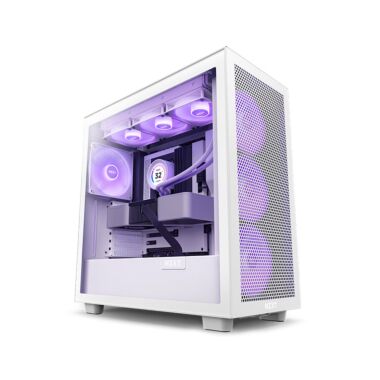 NZXT H Series H7 Flow RGB ATX Mid Tower Desktop Casing (CM-H71FW-R1)