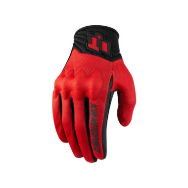 Icon Anthem 2 CE Gloves- Red 