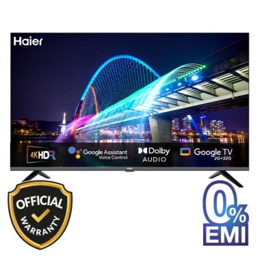 Haier 43 Inch Bezel Less 4K UHD Google TV (H43K800UX)