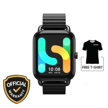 Haylou RS4 Plus Smart Watch (Metal Strap) with Free T-Shirt