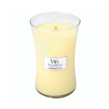 WoodWick Lemongrass & Lily Hourglass Large Jar Scented Candle