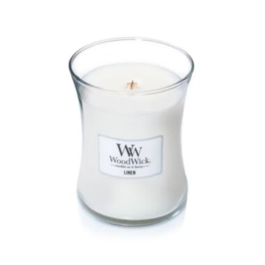 WoodWick Linen Hourglass Medium Jar Scented Candle