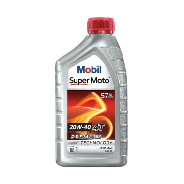 Mobil Super Moto 20W-40 4T 1L - Premium Technology Engine Oil for Motorcycle