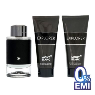 Montblanc  Explorer EDP 100ML + 100ML Shower Gel + 100ML After Shave Balm Gift Set for Men