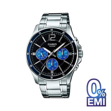 Casio MTP-1374D-2AVDF Enticer Multifunction Stainless Steel Men's Watch