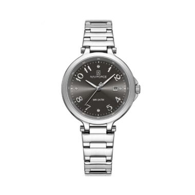 Naviforce NF5033 Stainless-Steel Women’s Watch – Silver Black