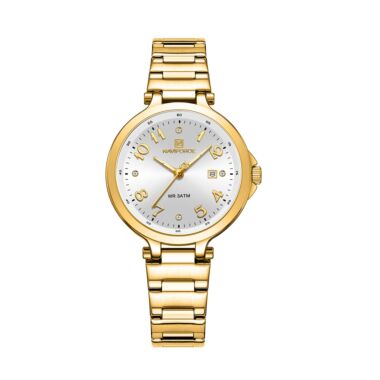 Naviforce NF5033 Stainless-Steel Women’s Watch – Gold and White