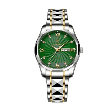 Poedagar 818 Two-Tone Stainless Steel Waterproof Men’s Watch - Green