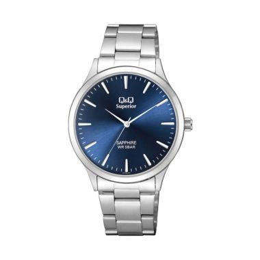 Q&Q S278J222Y  Sapphire Blue Dial Chain Watch for Men