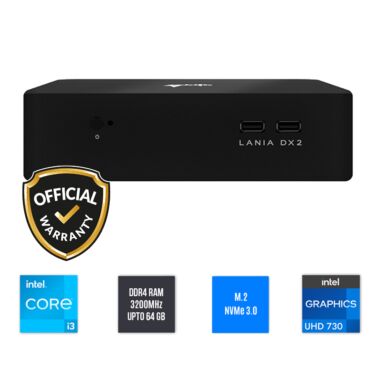 Qbits Lania DX2 Mini PC Intel Core i3 12th Gen 8GB DDR4 RAM 500GB M.2 NVMe SSD Windows 11 Pro Desktop