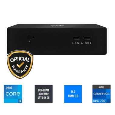 Qbits Lania DX2 Mini PC Intel Core i5 12th Gen 8GB DDR4 RAM 500GB M.2 NVMe SSD Windows 11 Pro Desktop