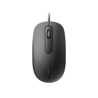 Rapoo N200 Wired Optical Mouse - Black