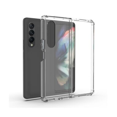 Samsung Galaxy Z Fold4 Shockproof Acrylic Folding Phone Case - Clear