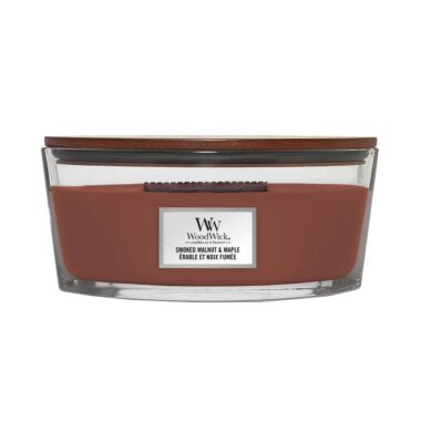 WoodWick Smoked Walnut & Maple Ellipse Jar Scented Candle