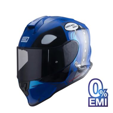 Origine Dinamo Wade Helmets – Glossy Blue (Clear Visor)