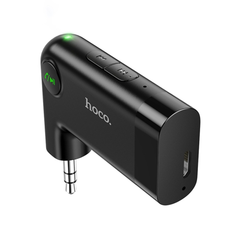 Hoco E53 Bluetooth Wireless Car Audio Receiver-Black