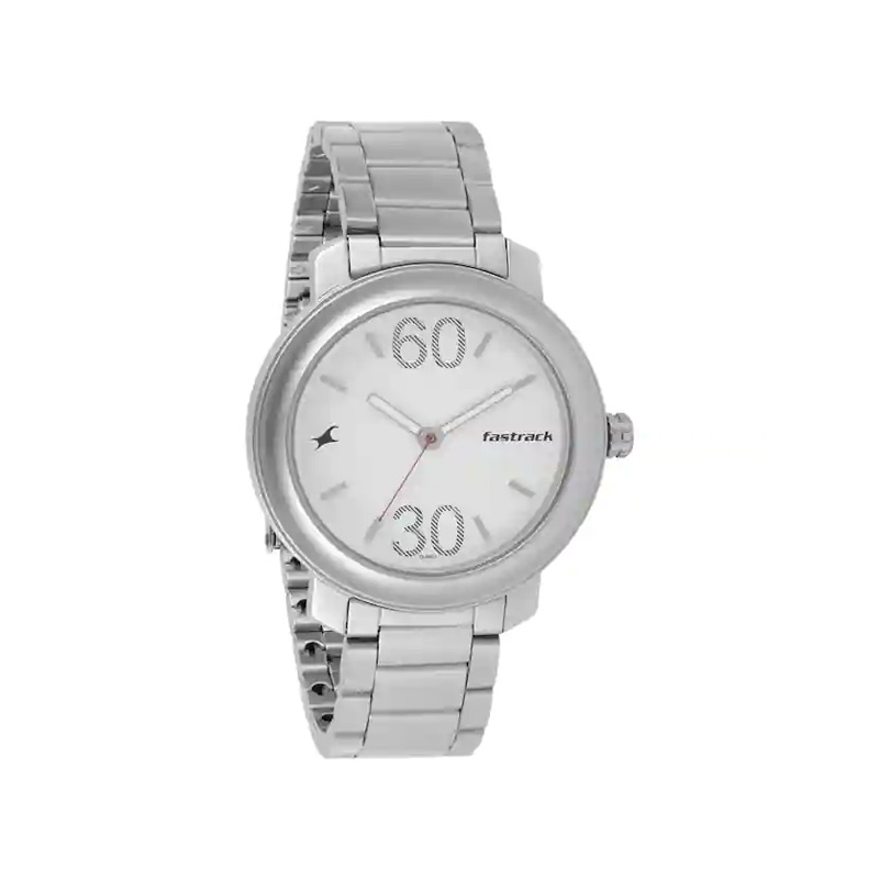 Fastrack Silver Dial Stainless Steel Strap Men’s Watch (3222SM01)
