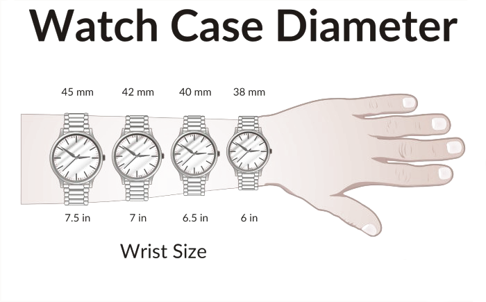 Watch Size Chart