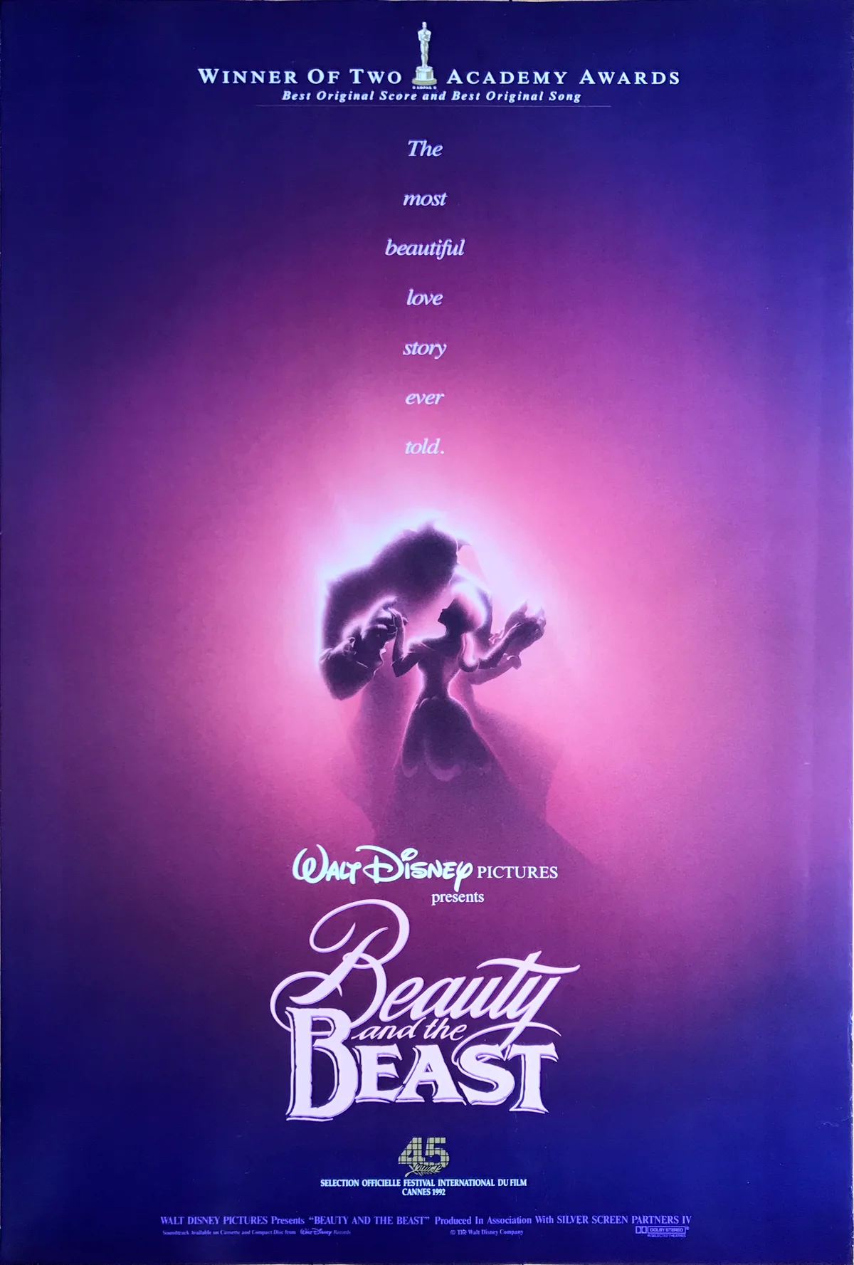 Beauty and the Beast 1991 movie poster