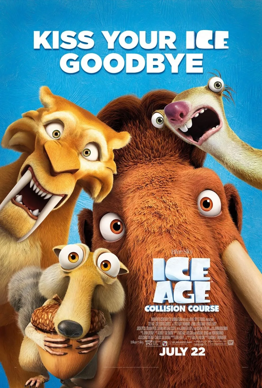 Ice Age Collision Course 2016 movie poster