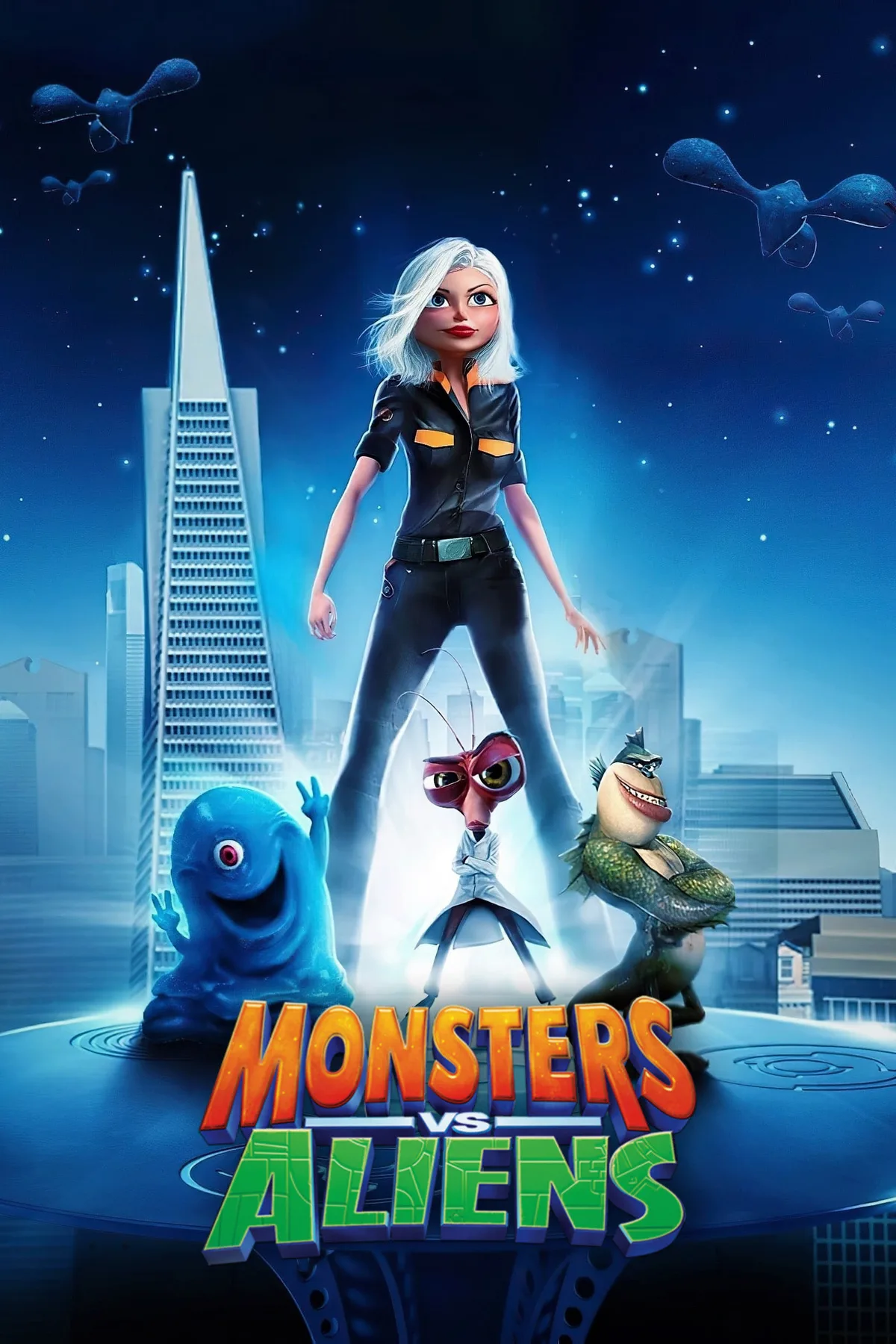 Monsters vs Aliens 2009 movie poster
