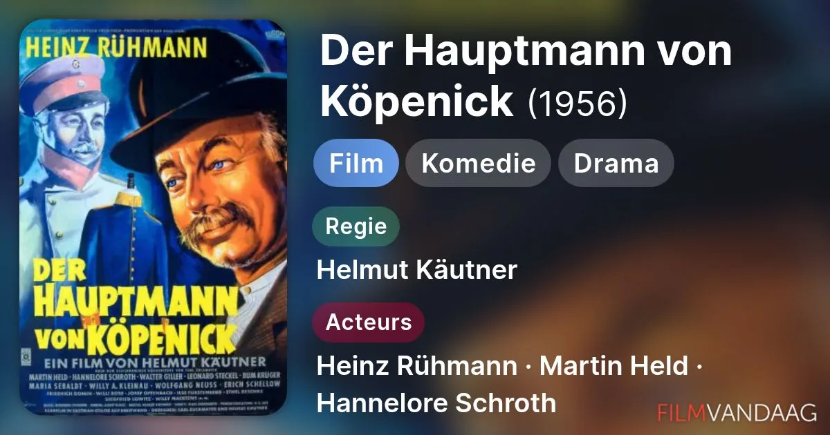 Der Hauptmann von Köpenick 1956 movie poster