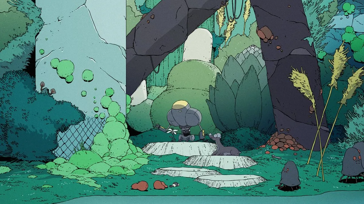 Scavengers Reign alien planet landscape