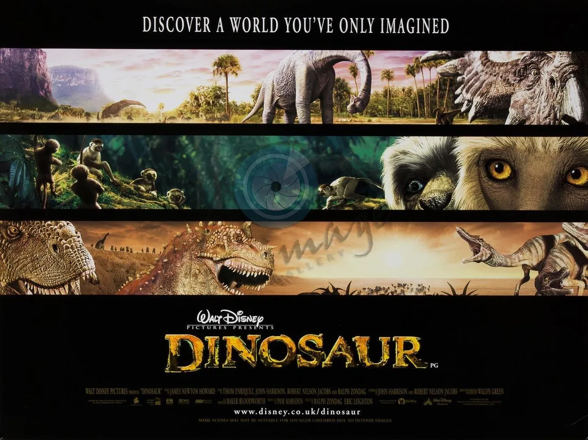 Dinosaur movie poster 2000