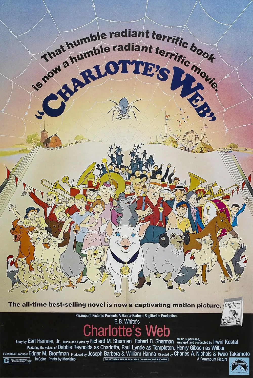 Charlotte's Web movie poster 1973