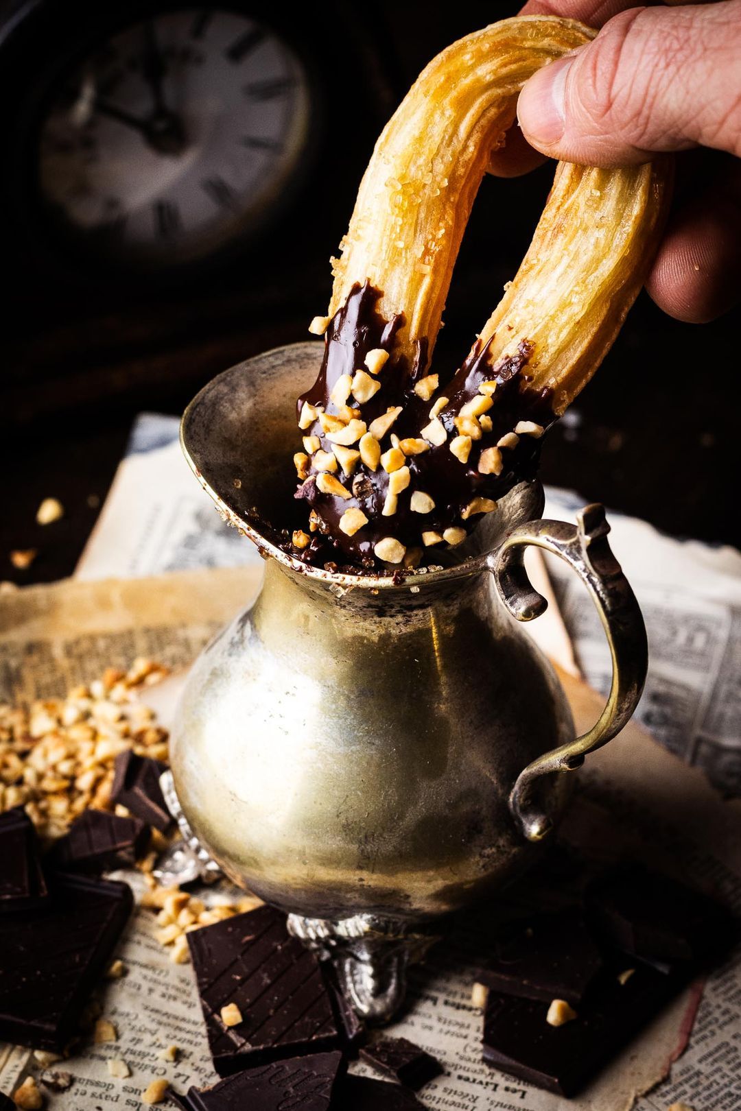 Easily make the best smoked chocolate sauce for churros