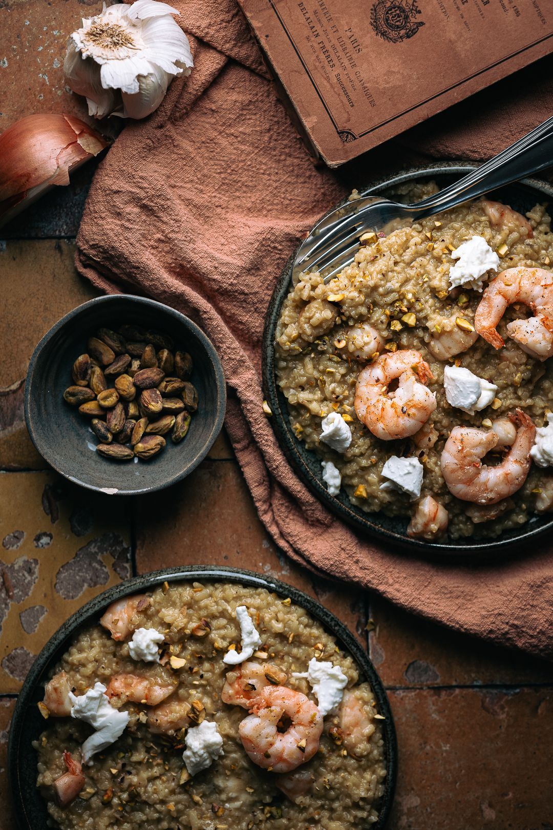 Heavenly 👼 | Risotto with pistachio pesto, scampi & buffalo mozzarella