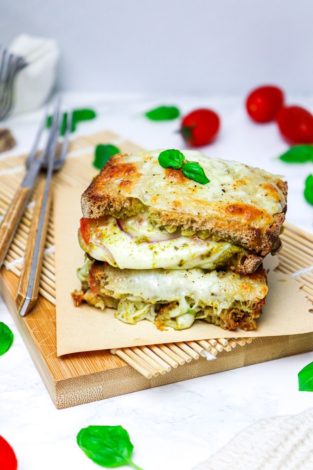 Vegetarian croque-monsieur