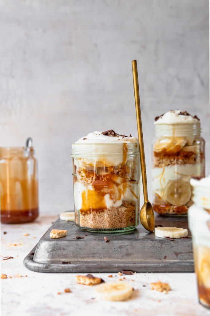 Quick banoffee jars