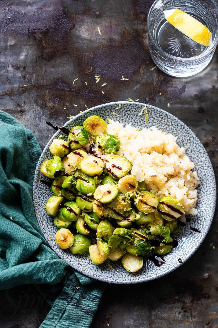 Brussels sprouts with balsamic vinegar
