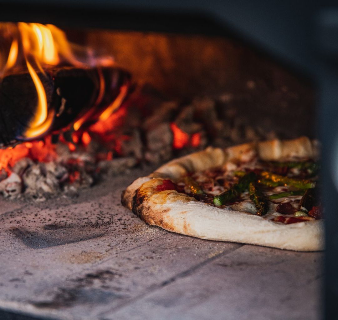 Sourdough pizza from the VONKEN wood oven