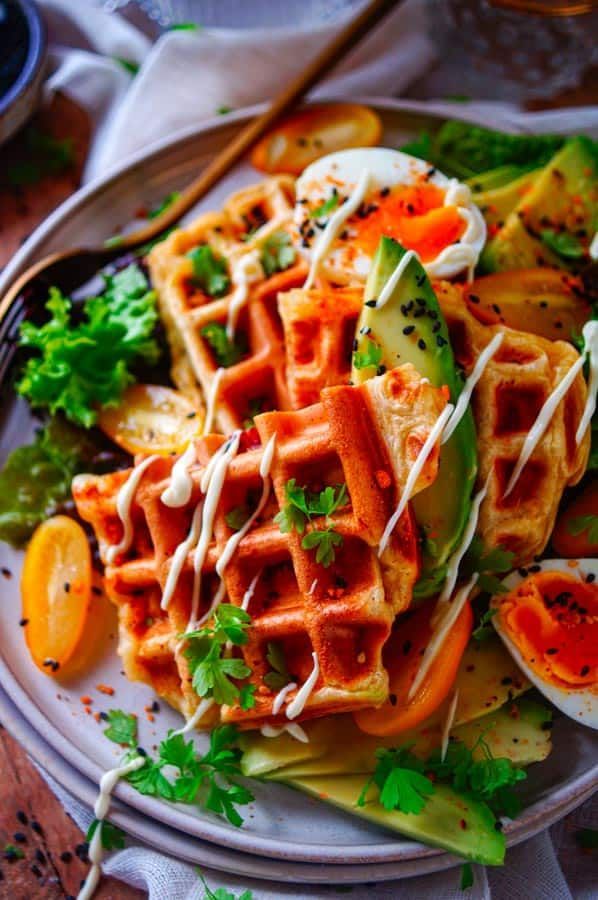 Croque waffles