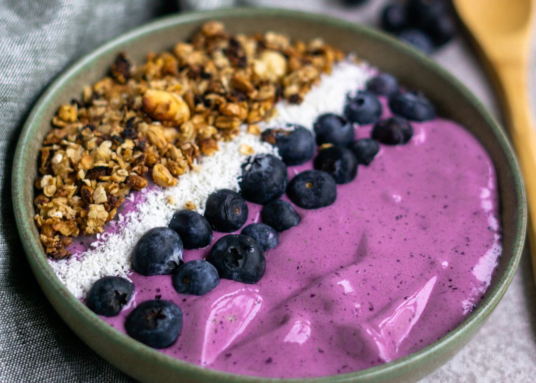 Blueberry coconut smoothiebowl