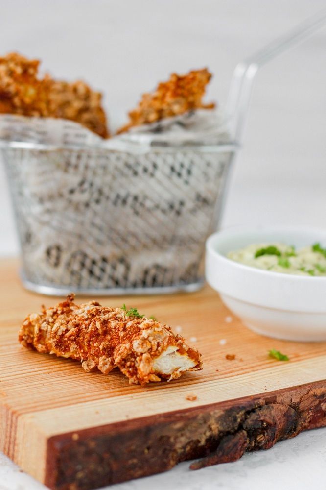 Quick chicken fingers from the oven