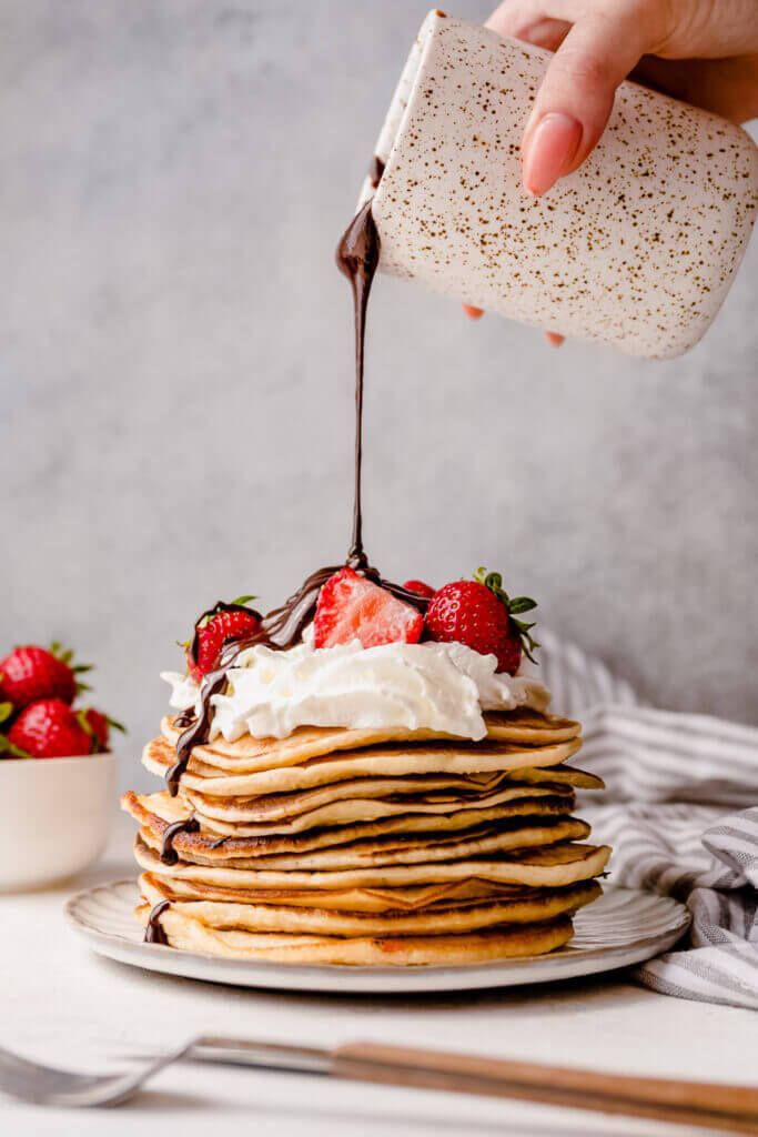 American pancakes with buttermilk