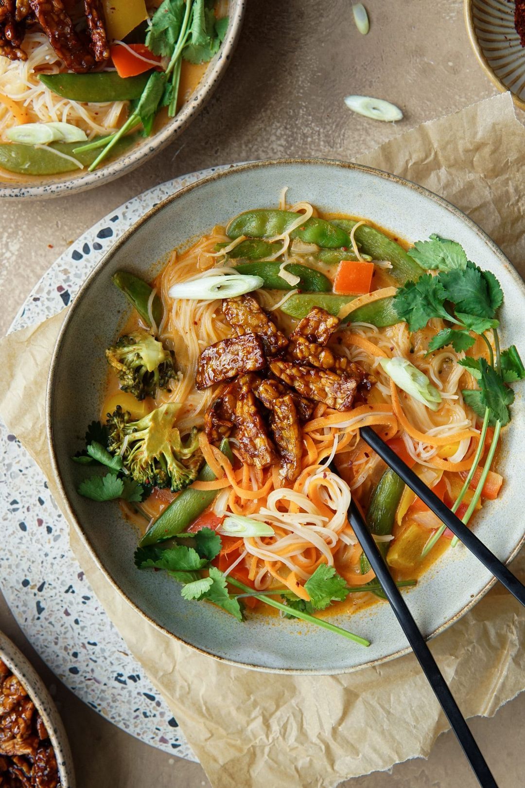 Thai red curry noodle soup