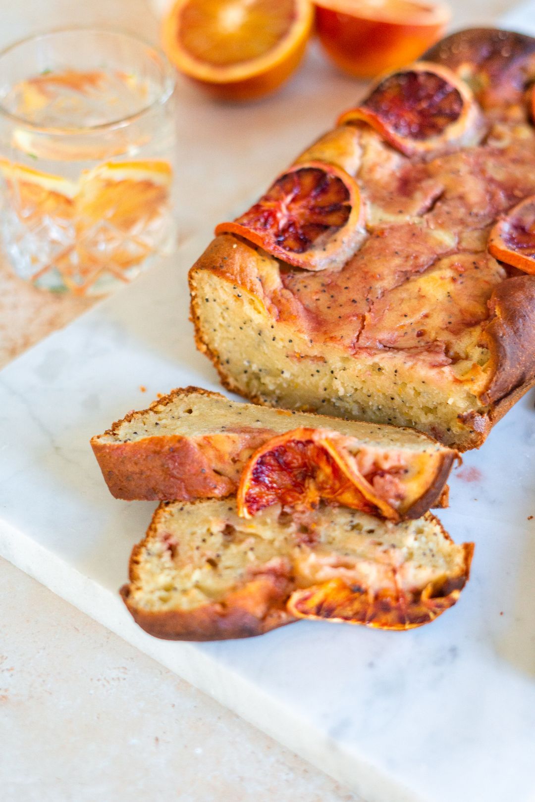 Blood orange cake