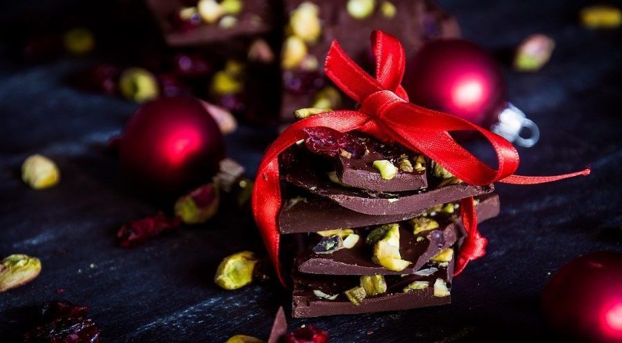 Smoked Chocolate Christmas Bark