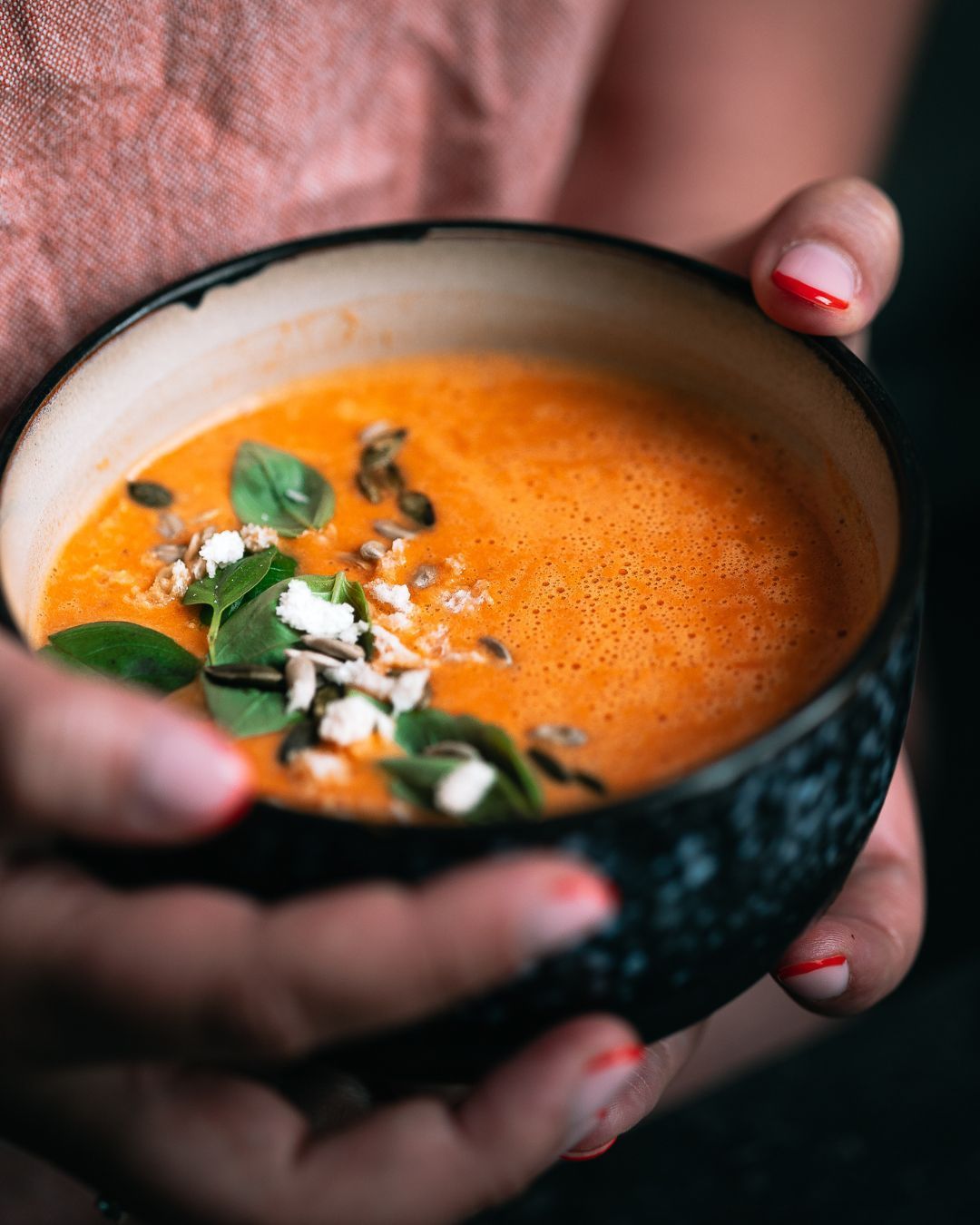 Best of the best | Tomato soup with roasted vegetables & mascarpone