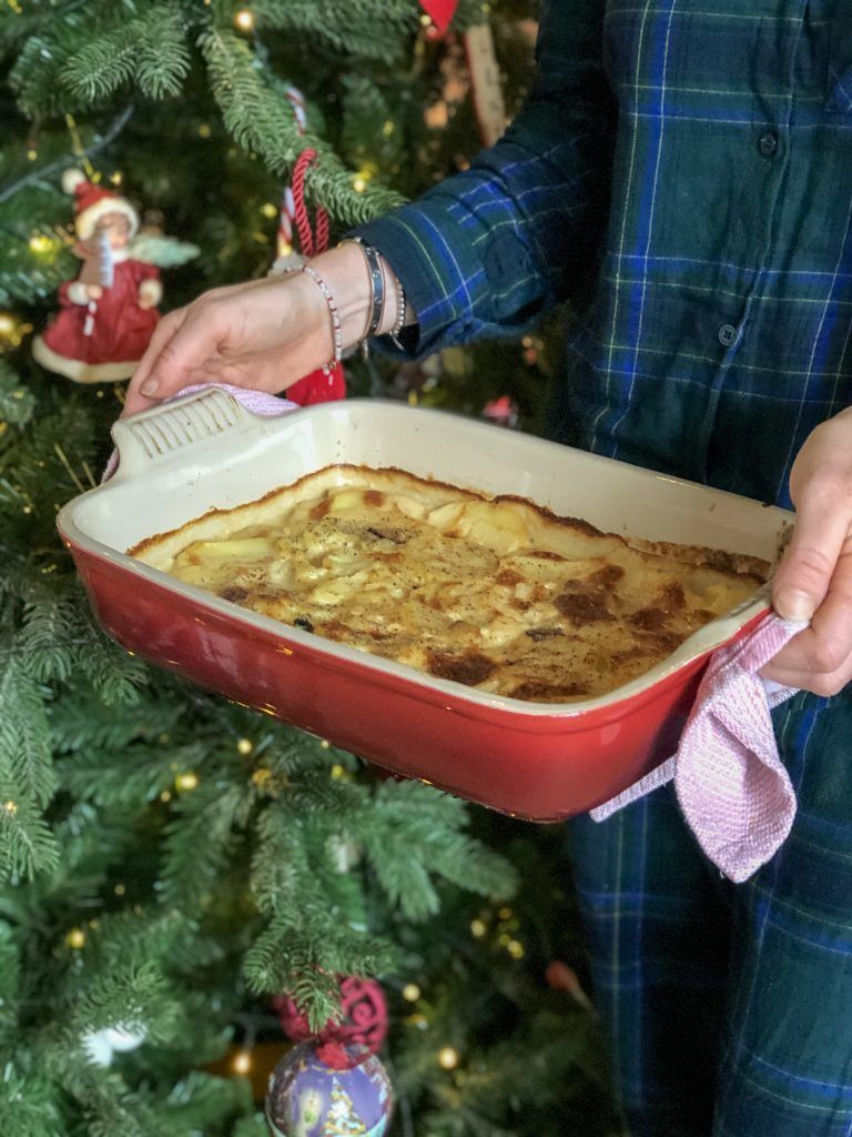 Gratin of parsnip, porcini and potato aka Christmas chips